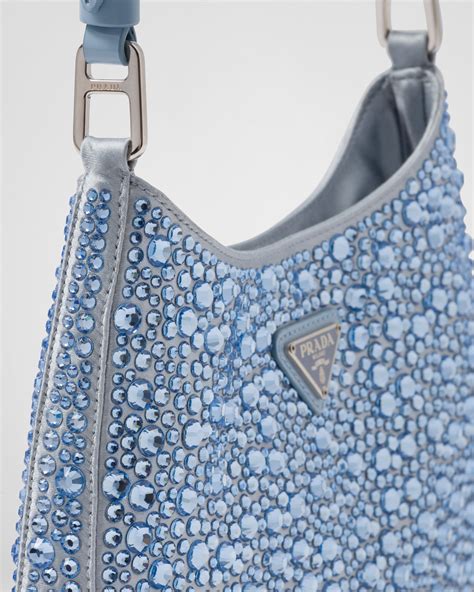 prada cleo blue|Prada cleo satin bags.